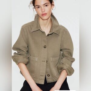 H&M Olive Utility Jacket